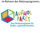 Logo Aufholpaket Förderprogramm für Kinder, Jugend und Familien